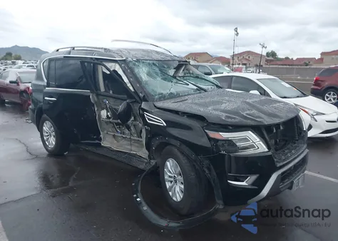 2021 Nissan Armada Sv 4Wd из США, поврежденный, VIN JN8AY2AD5M9662317